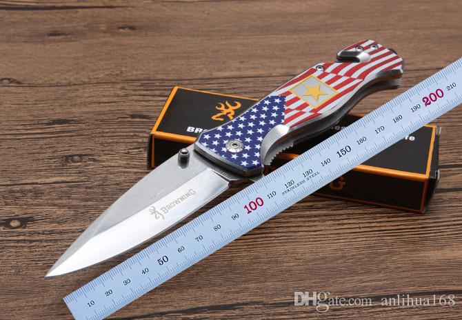 

2018 new browning DA136 folding knife 3Cr15 blade 56HRC combat folder knives utility edc pocket tools kitchen &fruit knife wholesale price