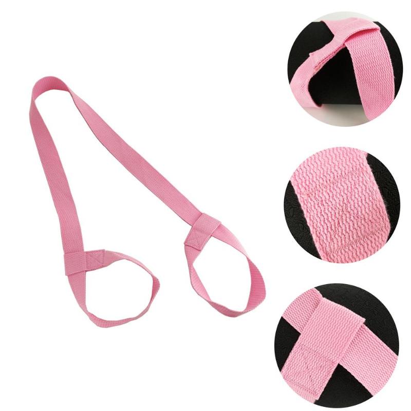 

Yoga Mat Strap Belt Adjustable Sports Sling Carrier Shoulder Carry Strap Belt Exercise Stretch Fitness Elastic Fitness Supplies, Purple