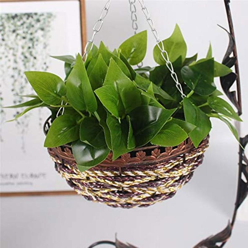 

7 Forks/Bouquet 32 Leaves 33cm Artificial Orange Leaf Simulation Plants Home Balcony Garden Landscape Decoration Accessories, As pic