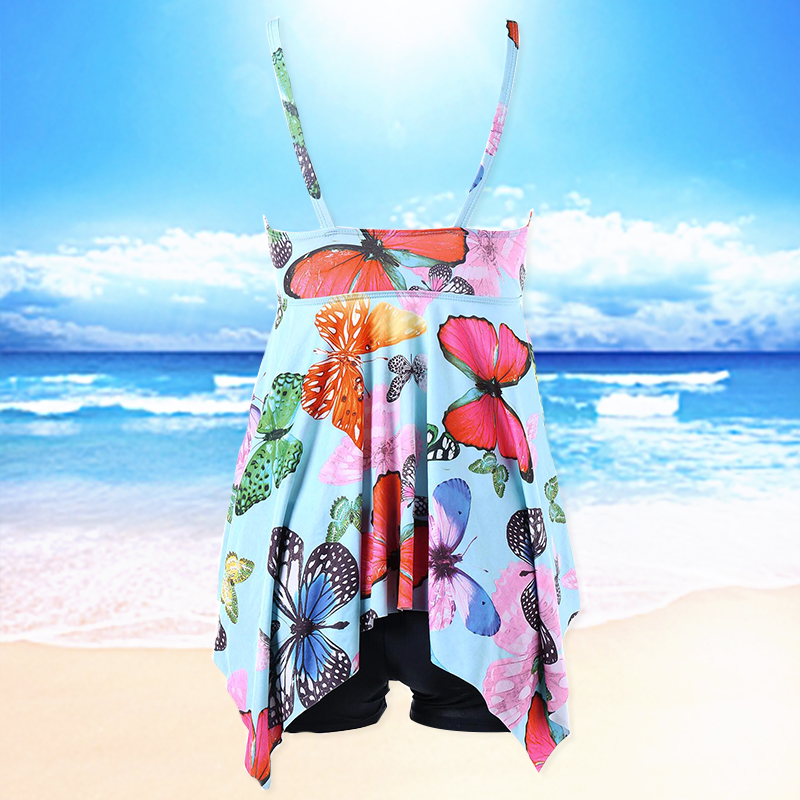 

Summer Women Swimsuit Cover Up Beach Cover Ups Sexy Boho Print Bikini Swimwear Bodysuits Bathing Suit Summer Large Plus Size D30, As pic