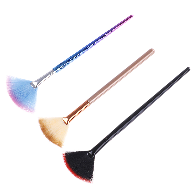 

Makeup brush beauty tools Fan Shape Makeup Brushes Powder Concealer Highlighter Highlighting Make up Brushes Soft Nylon Hair