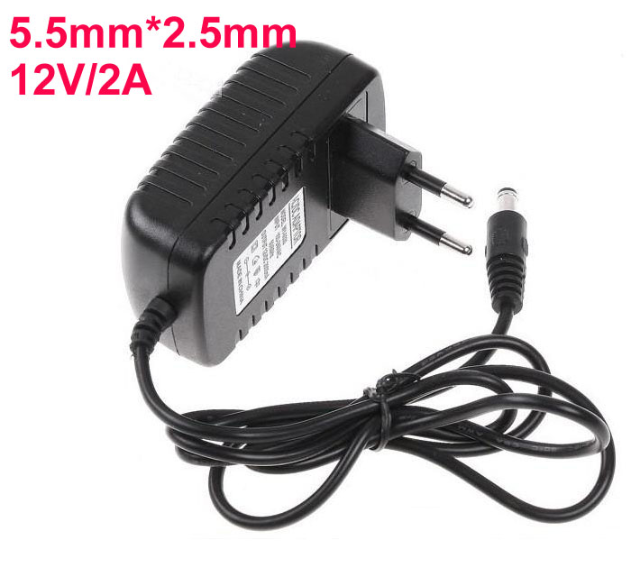 

AC 100V-240V to DC 12V 2A 5.5mm x 2.5mm Plug Converter Wall Charger Power Supply Adapter EU US UK AU Plug
