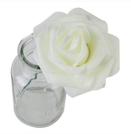 

2019 Sales!!! Wholesales Free shipping 25pcs PE Foam Rose Flower Ivory White