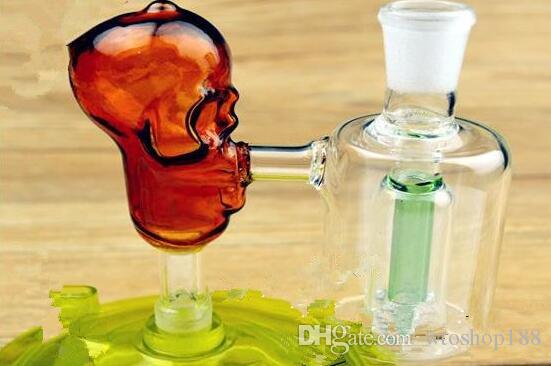 

Skull bone external filter Wholesale bongs Oil Burner Pipes Water Pipes Glass Pipe Oil Rigs Smoking, Free Shipping