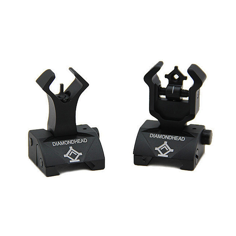 

Diamondhead DIAMOND Flip-Up Rear & Front Sight for Picatinny Rail Black