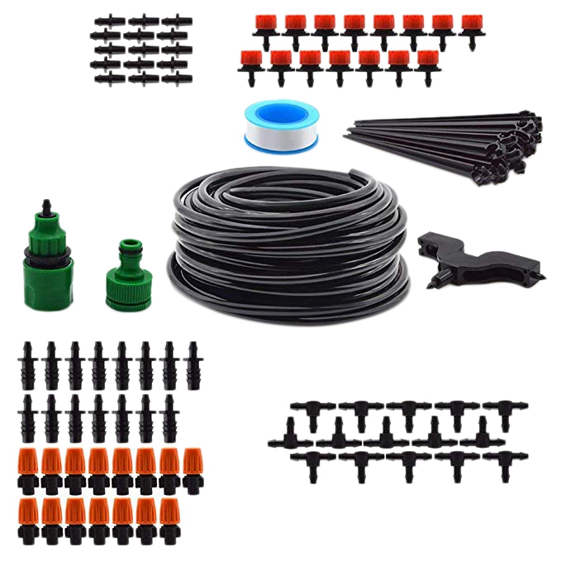 DIY Garden Irrigation System 1/4 inch Blank Distribution Tubing Watering Drip Kit Water Automatic Irrigation Equipment Set for G-image-542575534