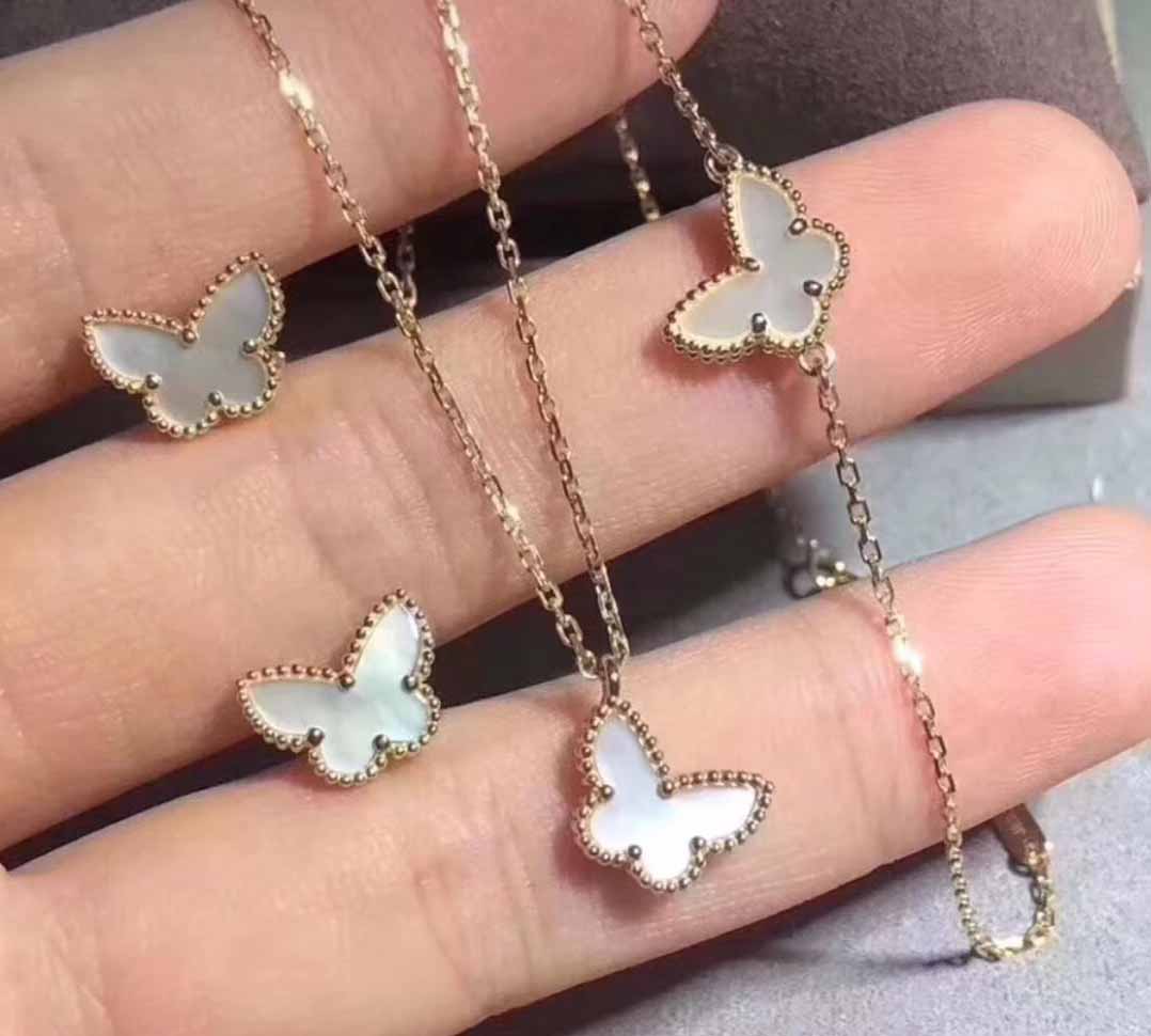 

S925 pure silver Luxurious women bracelet with white butterfly in nature shell for girl friend wedding gift jewelry