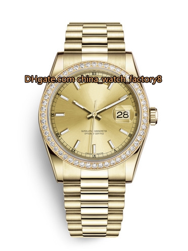 

18 Style High Quality Watch Unisex 36mm Day-Date 118238 118235 Diamond 18k Gold President Asia 2813 Movement Automatic Mens Woman Watches, Box papers add to cart