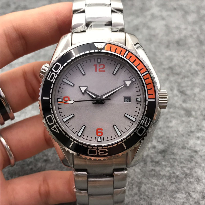 

Top Quality Luxury Mens Watch Sea Automatic Movement Maser 41MM Dial Transparent Back 316 Stainless Steel Belt 300M Fashion Gentleman Watch, Black