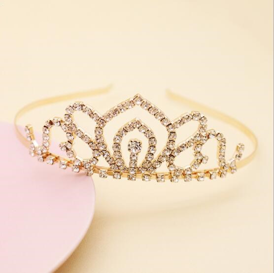 

Frozen Princess Models Girls' Head Pieces Hot Selling Crown Rhinestone Claw Chain Headband Children Headwear Kids' Accessories