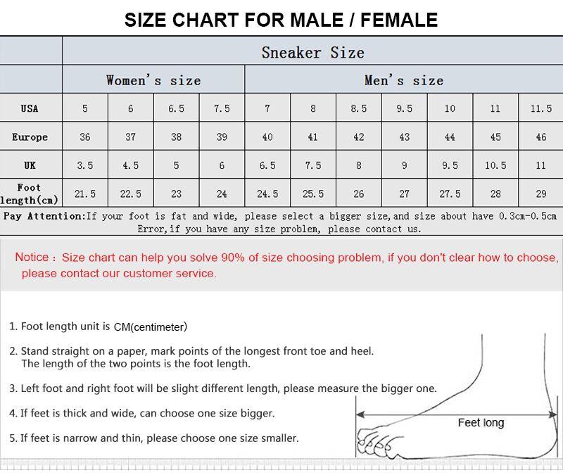 Yeezy Boost 350 V2 Size Chart