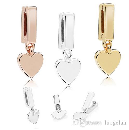 2018 Autumn 925 Sterling Silver Jewelry Reflections Floating Heart Clips Charm Beads Fits Pandora Bracelets Necklace For Women Jewelry-image-440933175