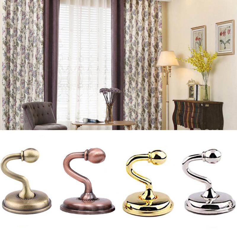 

2PC Metal Curtain Holdback Home Decor Curtain Wall Tie Back Hooks Hanger Holder Window Hooks J#01