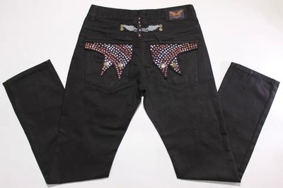 black acid wash denim skirt