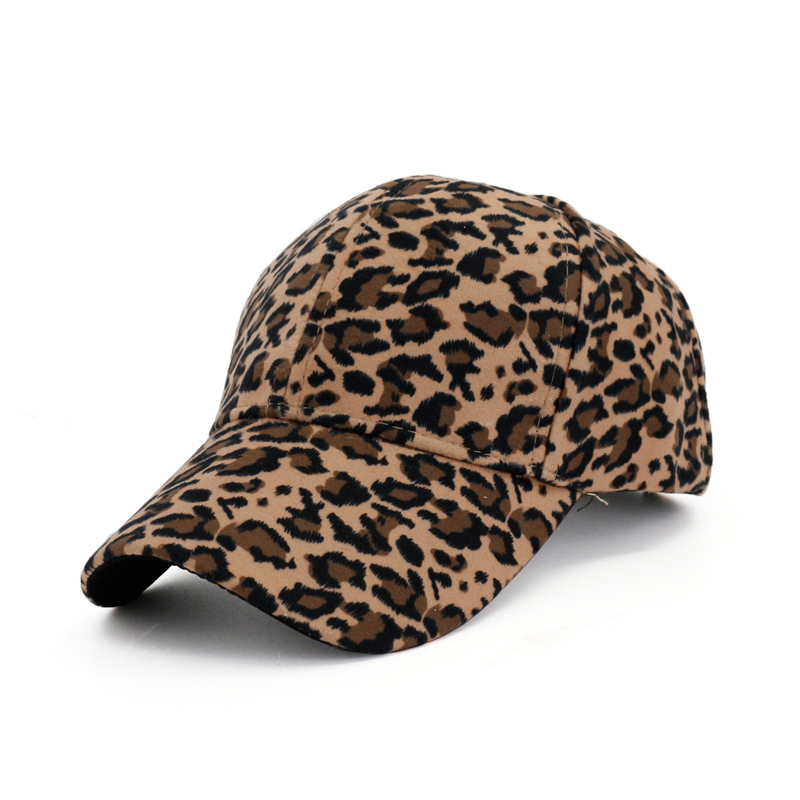 

2019 Unisex Summer Spring Outdoor Stylish Leopard Printed Baseball Cap Hat Men Women Casquette Snapback Gorras Sunhat, Khaki