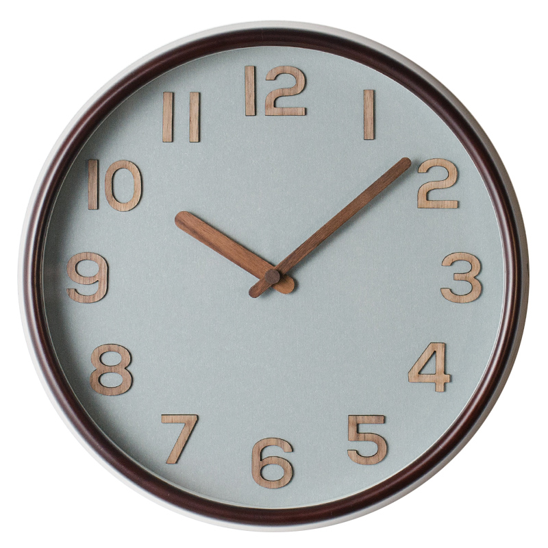 

Retro Wood Wall Clock Creative Design Living Room Wall Clock Movement Brife Solid Wood Watch Quartz Home Europe L