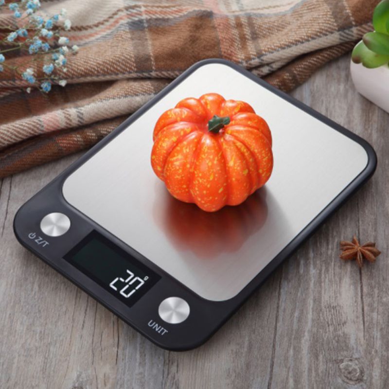 

1PC Digital Kitchen Scale 10kg / 0.1g Electronic LCD Display Scale Baked Weight Baking Cooking Silver, A1