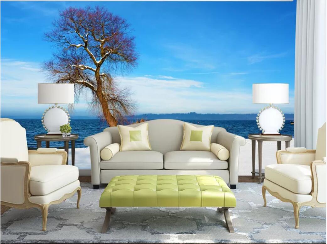 

3d room wallpaper custom photo mural Mediterranean sprig home decor wall art pictures wallpaper for walls 3 d, Non-woven fabric