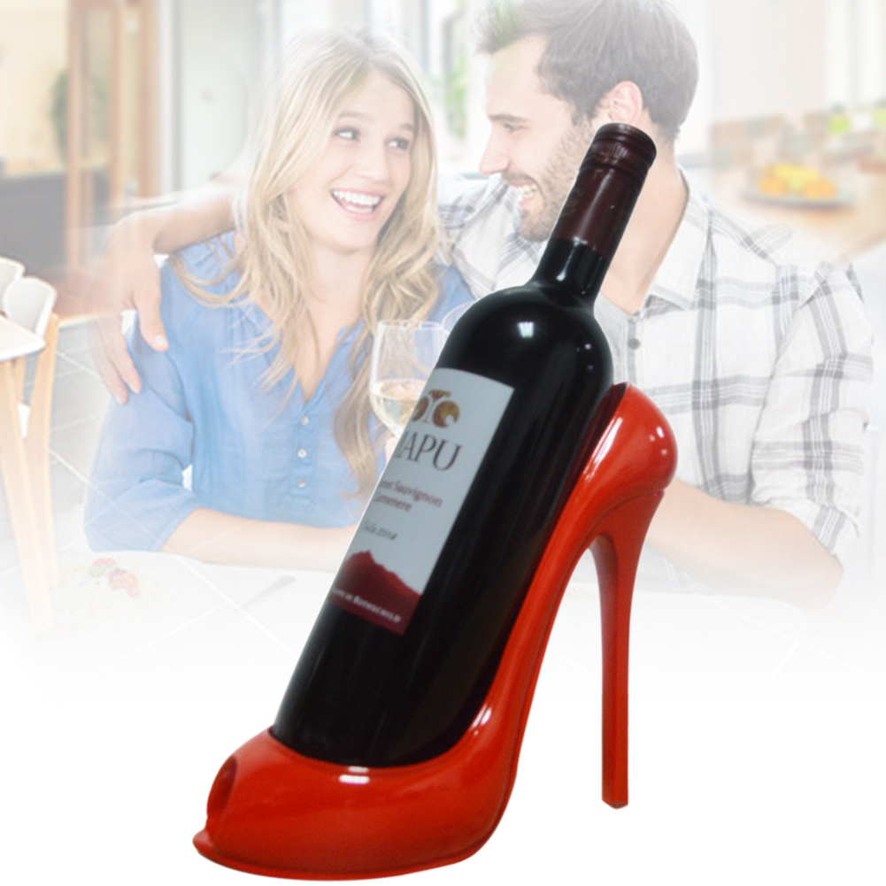 

New Hot High Heel Wine Rack Bottle Holder Shoe Home Table Kitchen Decor Gifts SMD66