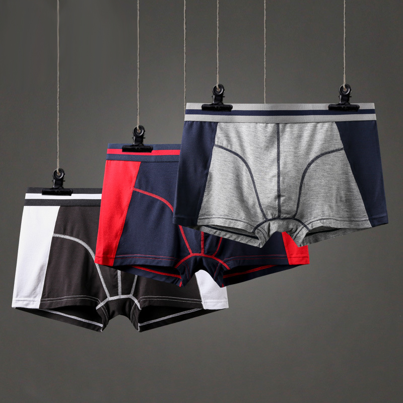 

Modal Fast Dry Men's Sports Boxers Soft Cotton Breathable Men's Underwear Pants Underpants Fashion Male U convex Pouch Men Boxer, 3pcs black