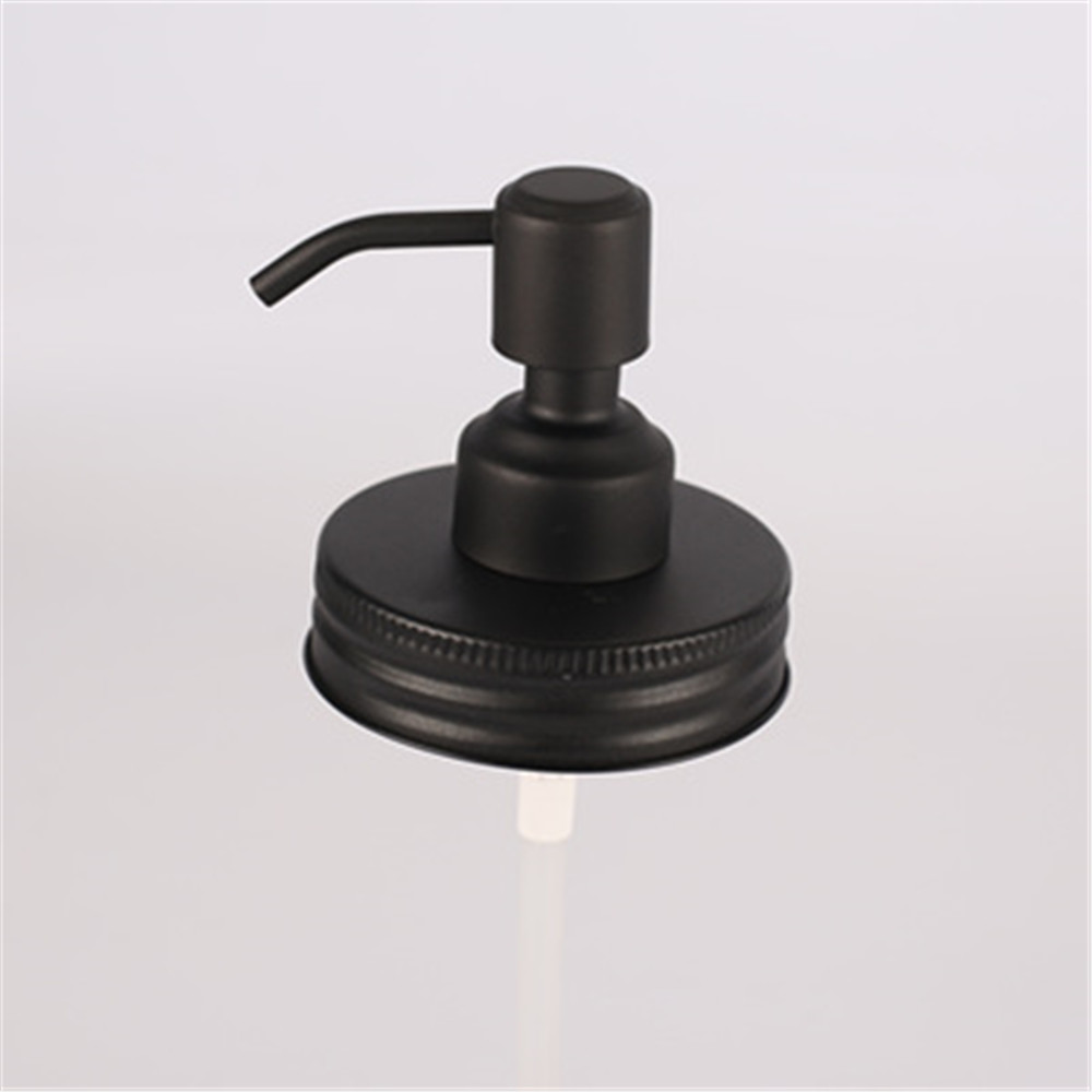 

Black Mason Jar Soap Dispenser Lids Rust Proof 304 Stainless Steel Liquid Small Head Lotion Pump for Kitchen and Bathroom Jar not Included