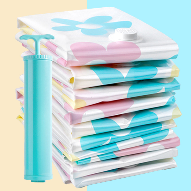 

Bedroom Vacuum Compression Bag Send Hand Pump Large Size Air Exhaust Cotton Blanket Clothes Storage Bag Spacious 11-Piece