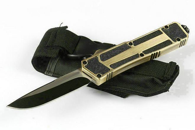 

New Bench trood Scarab BM infidel Automatic knife D2 double action pocket knife BM 3300 3310 tactical survival gear Auto knife A07 ut85