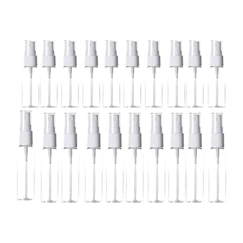 

60Pcs 20Ml Portable Small Transparent Plastic Empty Spray Bottle Refillable Bottles