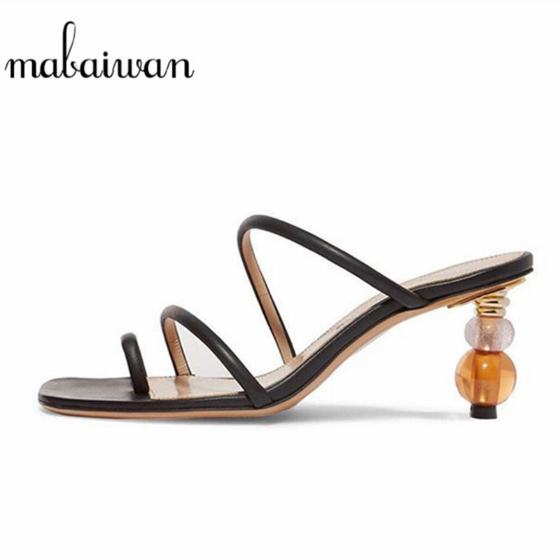 

2020 New Fashion Women Shoes Summer Beach Slippers High Heel Shoes Women Casual Flip Flops Outdoor Narrow Band Gladiator Sandals, Black