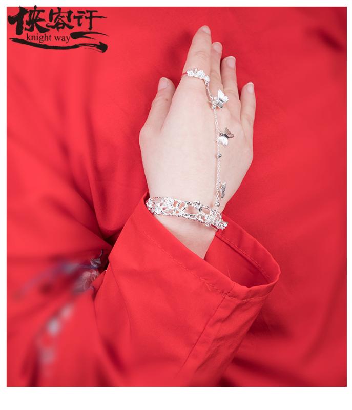 

Antique Bell Ring Hanfu JewelryOpeningBracelet Chinese Style on the Warm ThresholdWhich Leads intothe BellGiftCourtRetro