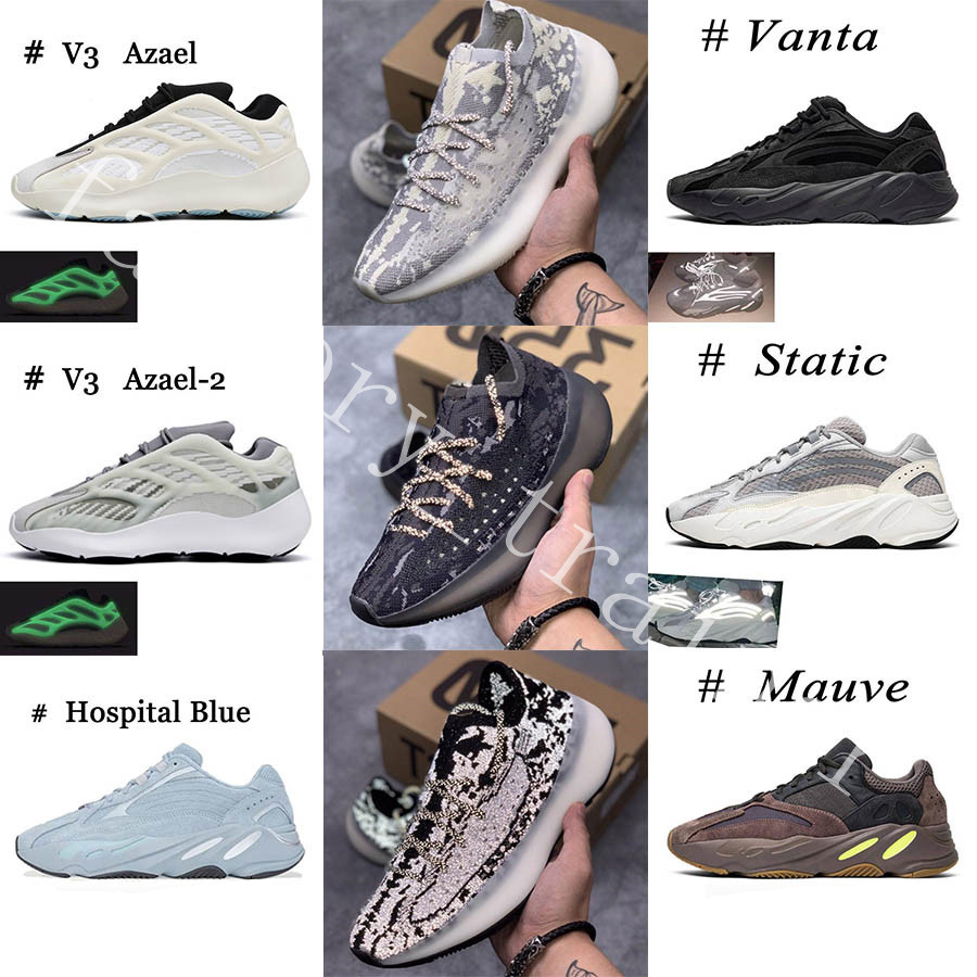 

2021 380 700 Alien Azael Carbon Blue Wave Runner Mens Running Shoes 380s 3M Reflective Women Sports Trainers Sneakers Size 36-46, 5 antlia reflective