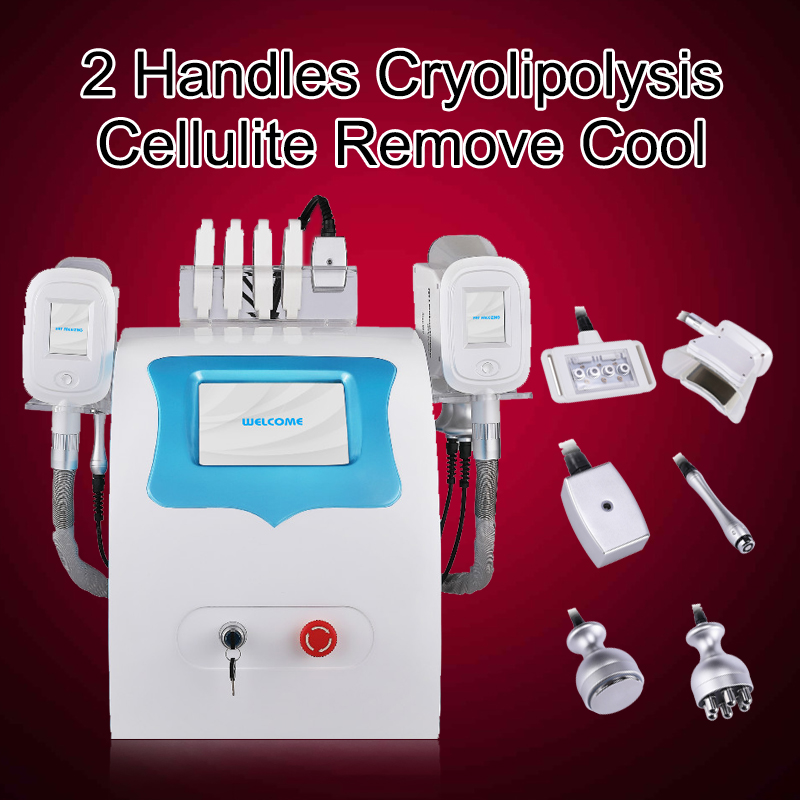 

2020 Hottest 2 Handles Cellulite Remove Cool Technology Fat Freezing Machine Laser RF Cool Cryo Handle Cold Lipolysis Body Sculpting