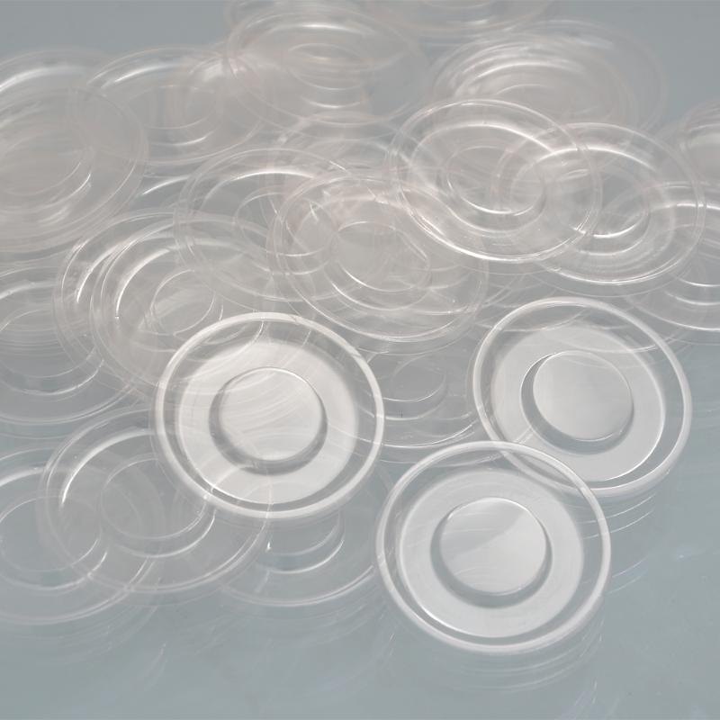 

100pcs/pack wholesale clear round lash tray plastic mink lashes holder eyelash trays for eyelash packaging box circle case bulk