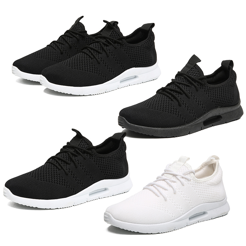 

classical fashion women men running shoes elasticity breathable net triple white black trainer sport designer sneakers size 39-45, A3