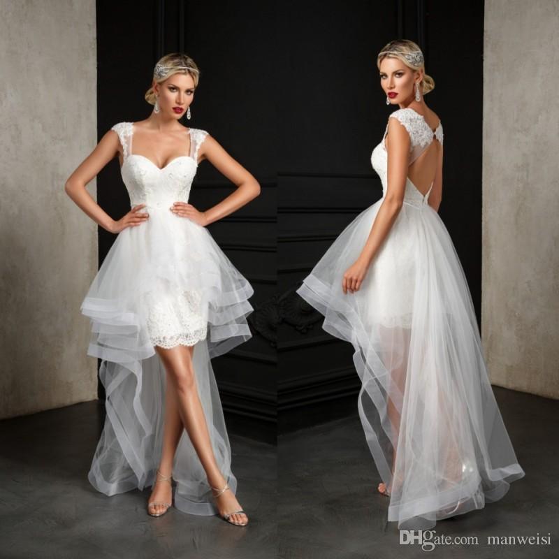 knee high wedding dresses