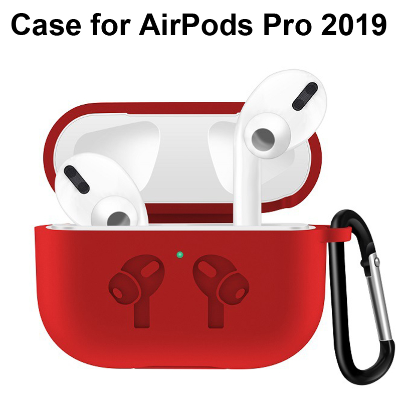 

For airpods pro Airpods3 2019 Luxury Soft Silicone Case Shockproof Hook Protective Bags With Keychain for apple AirPods 3 Earbuds Cover