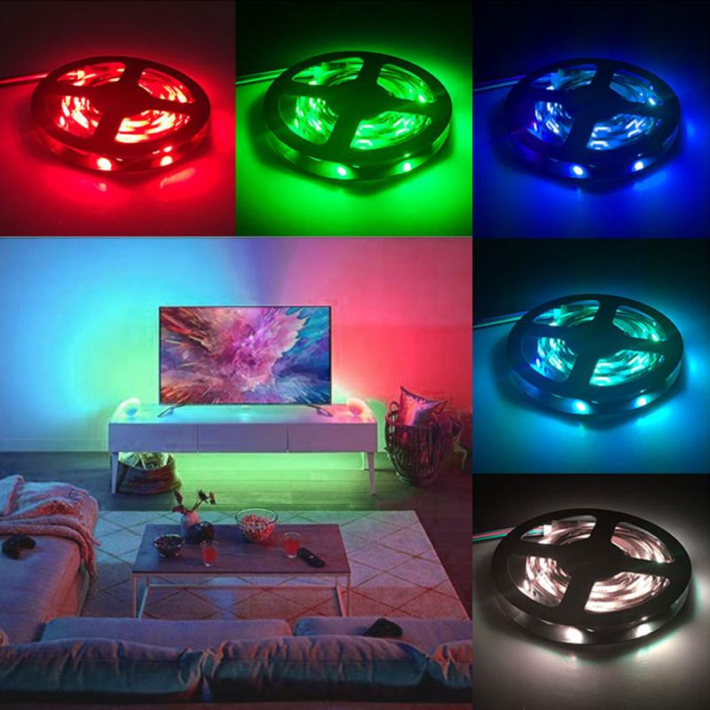 

Car Decorative Lamp With Usb Home TV Backlight Bar Remote Control RGB Waterproof 7Color Glue Backlight 1/2 Meters LED Light