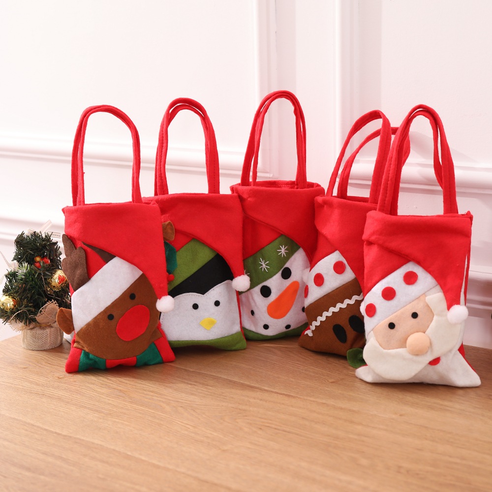 

Pieces/Lot Christmas Bags Decorations Eve Gifts Candy Gift Holders Size 33X11CM