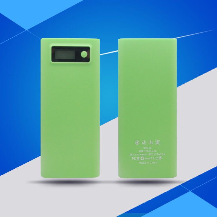 

2019 2USB 8x 18650 DIY Portable Battery external solid big capacity Power Bank Case Box Case lcd display 2x flashlight without battery no-we