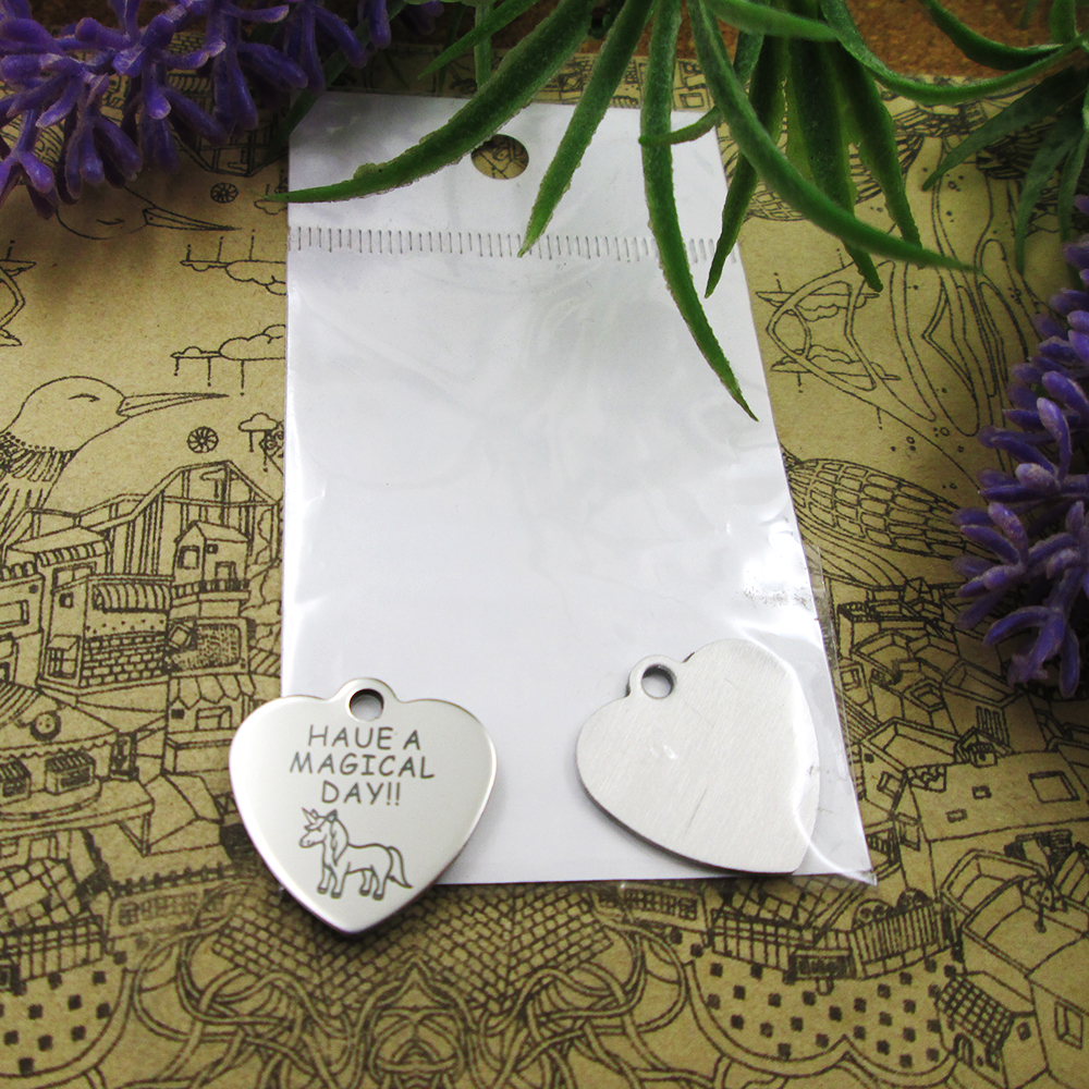 

40pcs--"HAUE A MAGICAL DAY"stainless steel charms more style for choosing DIY Charms pendants for necklace