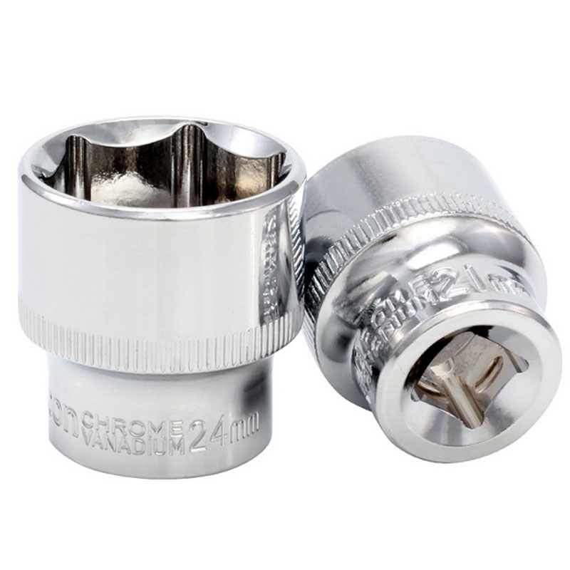 

UNeefull 1Pcs 3/8" 6-24mm Hexagon Socket Set Adapter Short Sockets Torque Spanner Ratchet Wrench Head Sleeve Double Tools