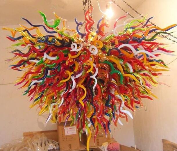 

Lamps LED Crystal Chandeliers Home Decor Lighting Hand Blown Murano Glass Modern Pendant Lamp