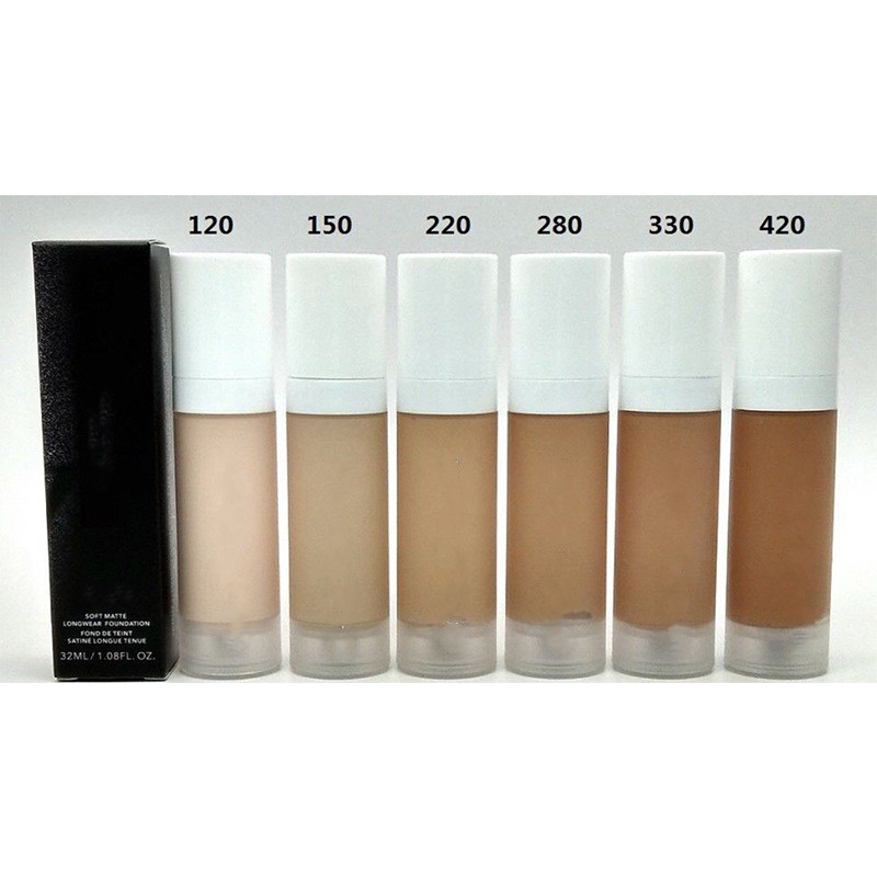

Hot New Beauty Pro Foundation Makeup Soft Matte Longwear Creamy Foundation Based Flawless Face Liquid Concealer Cosmetics, Mixed color