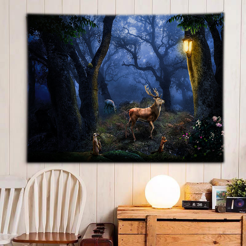 

Forest Tree Tapestry Wall Hanging Tapestries Wall For Home Deco Living Room Bedroom Art Large Size Free Dropping