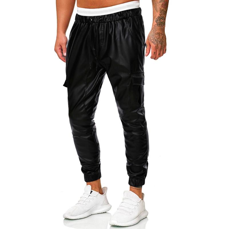 

Multi-pocket Cargo pants men High Waist Loose Streetwear pants Baggy Tactical Trouser hip hop high quality Leisure pants#A3, Black