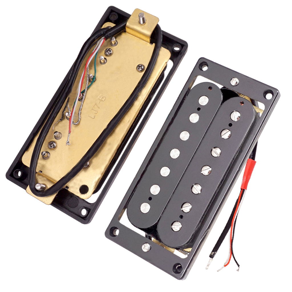 

2Pcs 7 String Electric Guitar Humbucker Pickups with Screws, Black