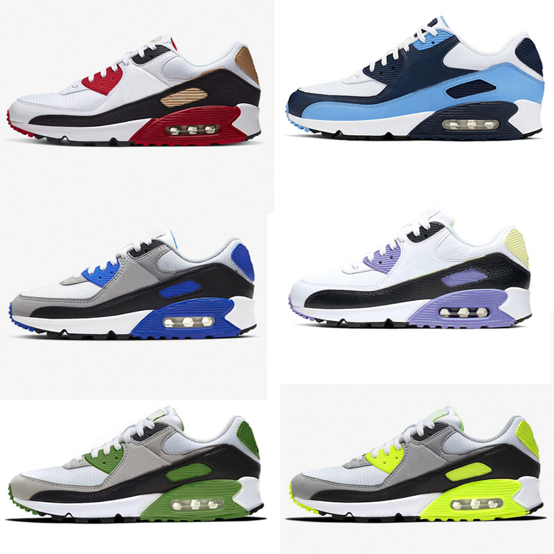 

Hot New 90 Running Shoes for Men Sport Trainer Chaussures Men BLACK WHITE Triple S 90s Man shoes Fashion Sneakers, 01