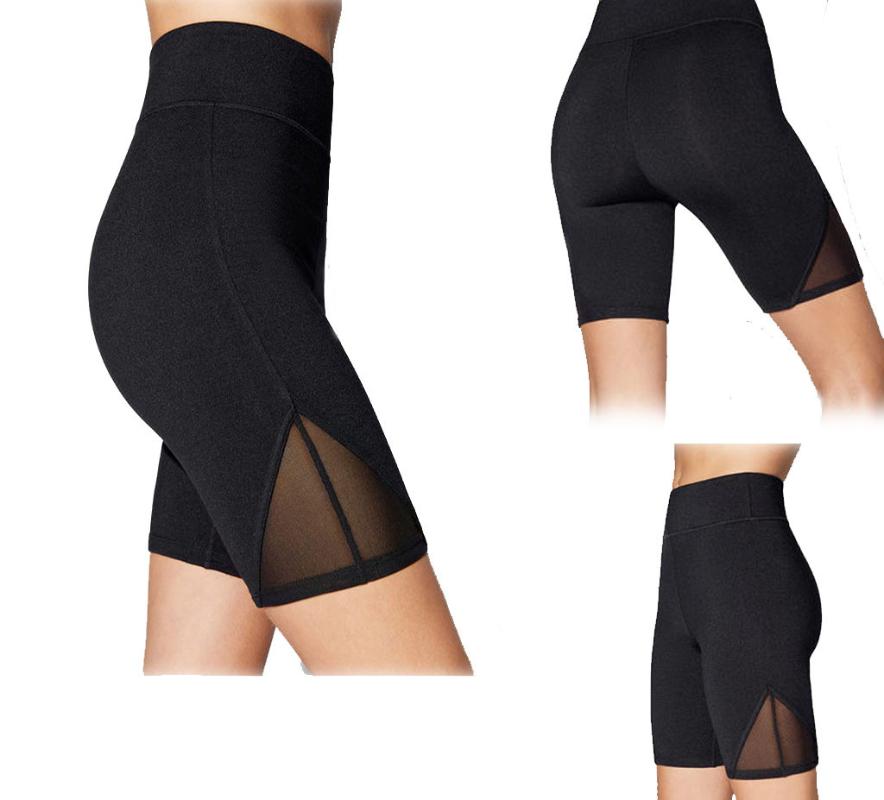 

Perimedes Women' Sport Yoga Shorts Leggings Yoga-Shorts Side-Pocket Workout Quick Drying Breath Cycling Running Shorts#y35, Black