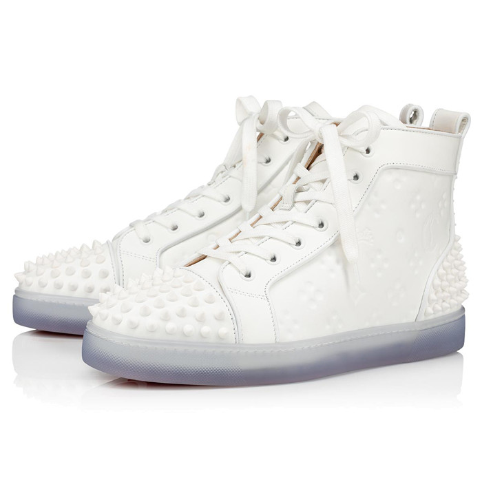 

New high top sneakers Red Bottom Sole Flats Men's Shoes Sneaker Sporty Spikes Patent Leather Luxury Designers Orlato Men Shoes, As is shown in