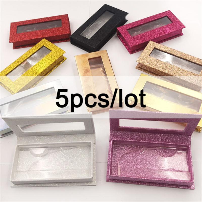 

5pcs paper eyelash boxes eyelashes storage case eye lash packing box makeup packaging eyelash box